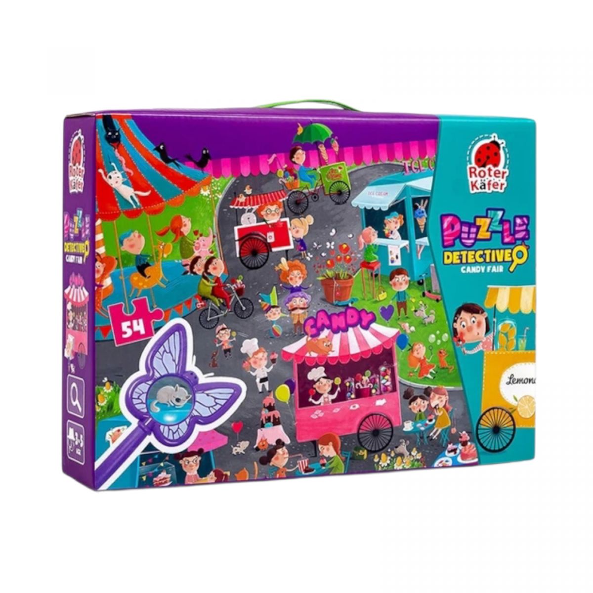 Игра настольная "Пазлы-детективы.  Ярмарка конфет"  фото 1