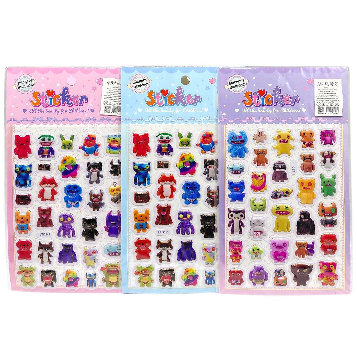 Наліпки декоративні "Фуглери" мікс  фото 1