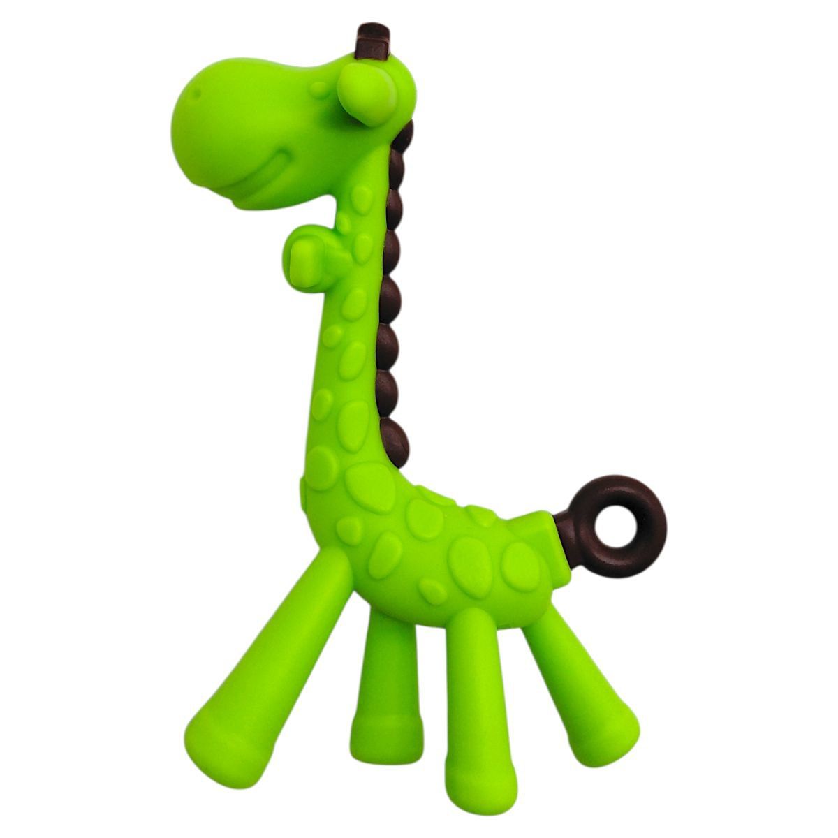 Силіконовий прорізувач Жираф без футляру (ЗЕЛЕНИЙ)  фото 1