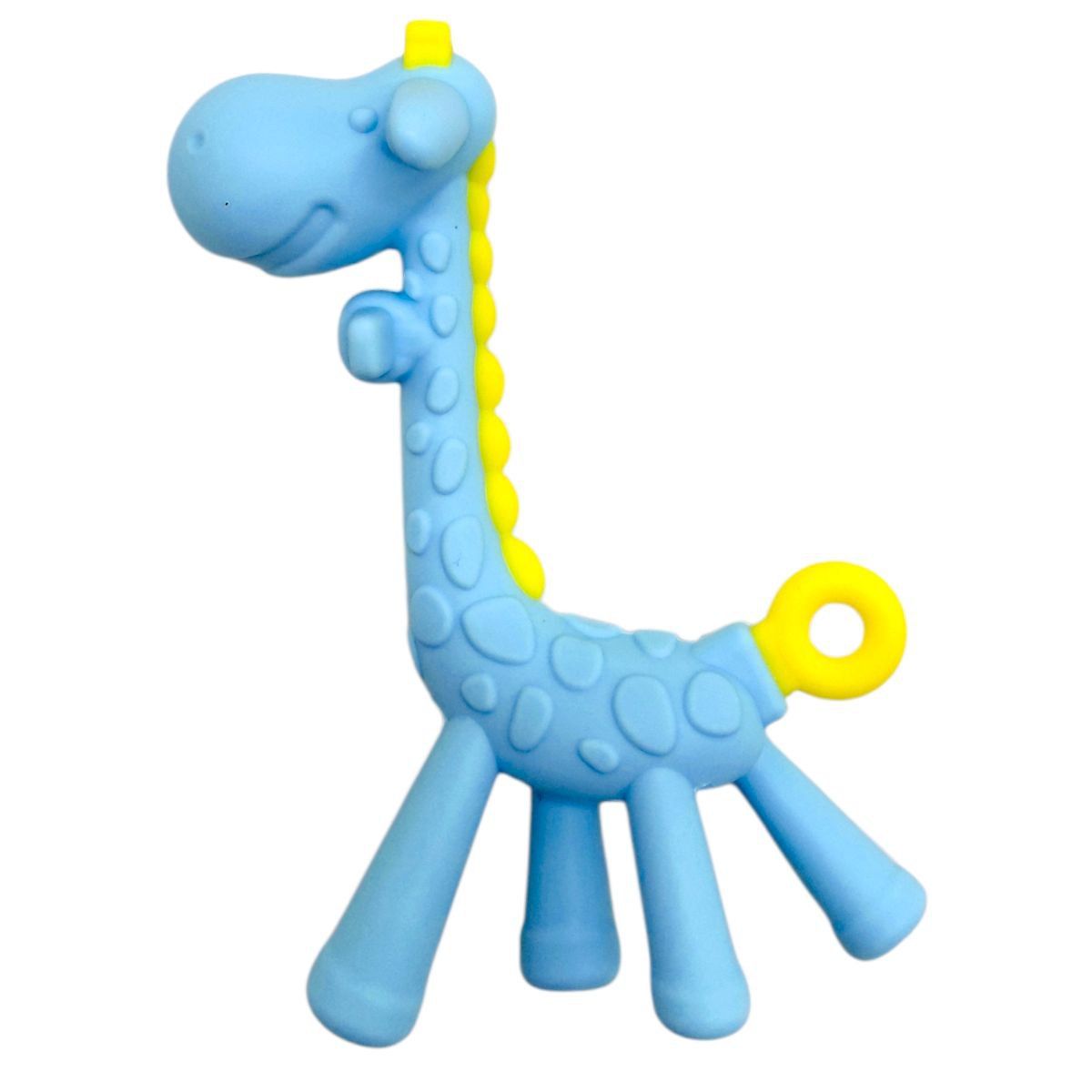 Силіконовий прорізувач Жираф без футляру (БЛАКИТНИЙ)  фото 1