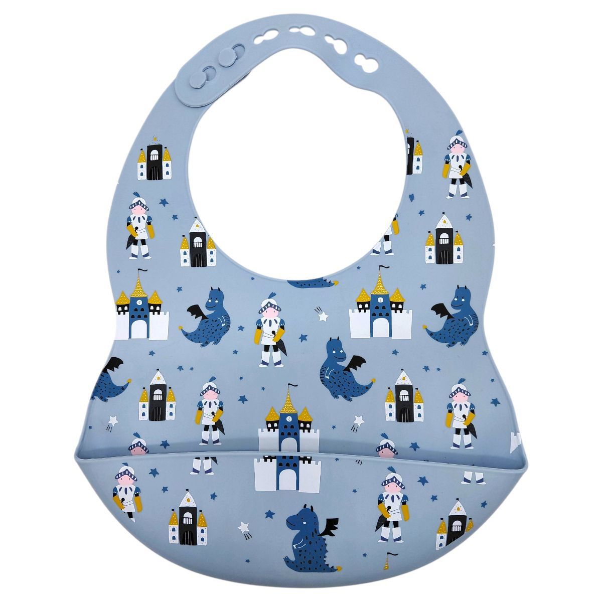 Слинявчик силіконовий (СВІТЛО-СІРИЙ)  фото 1