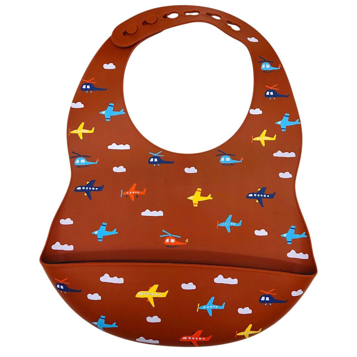 Слинявчик силіконовий (КОРИЧНЕВИЙ)  фото 1