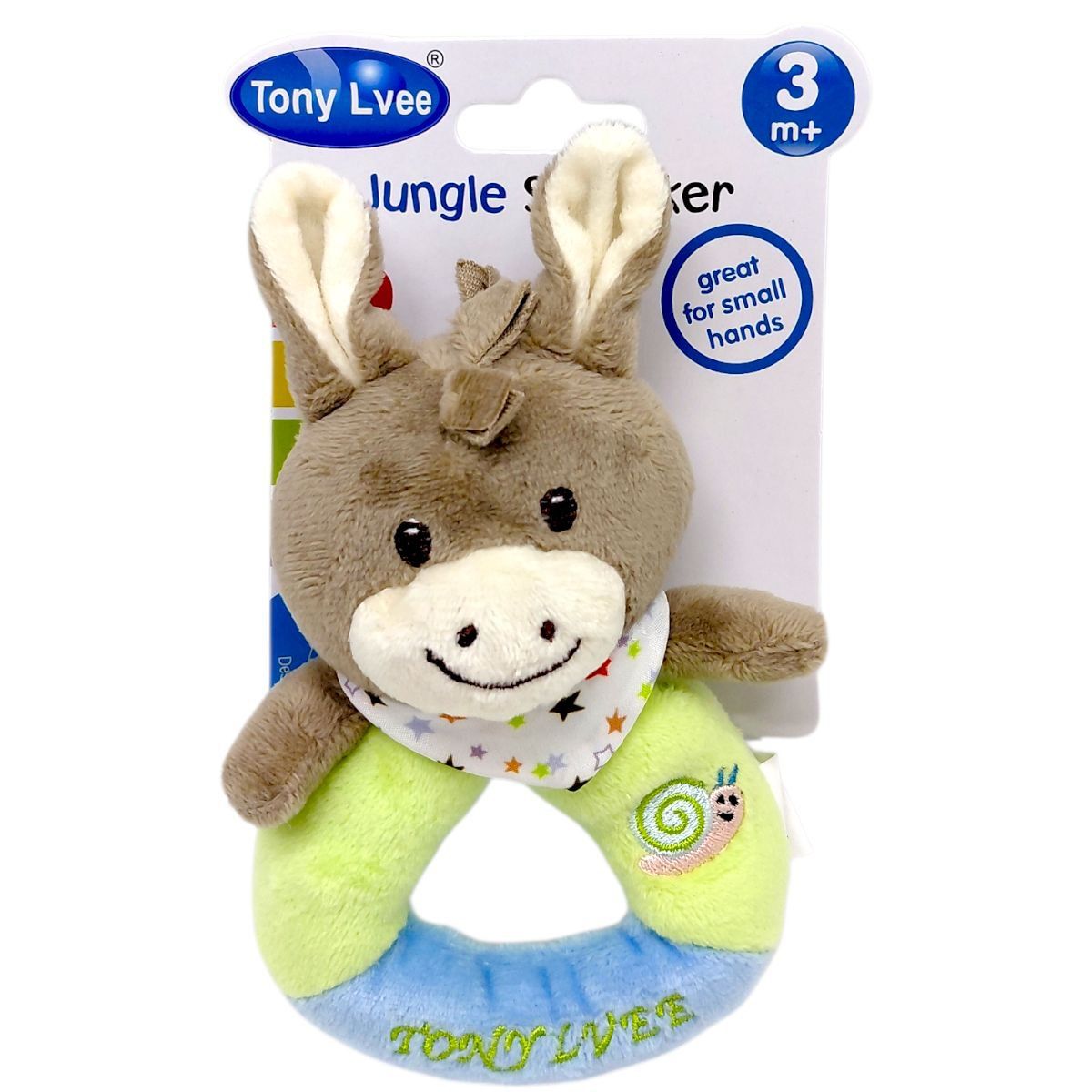 М`яка іграшка-брязкальце "TONY LVEE" (ОСЛИК)  фото 1