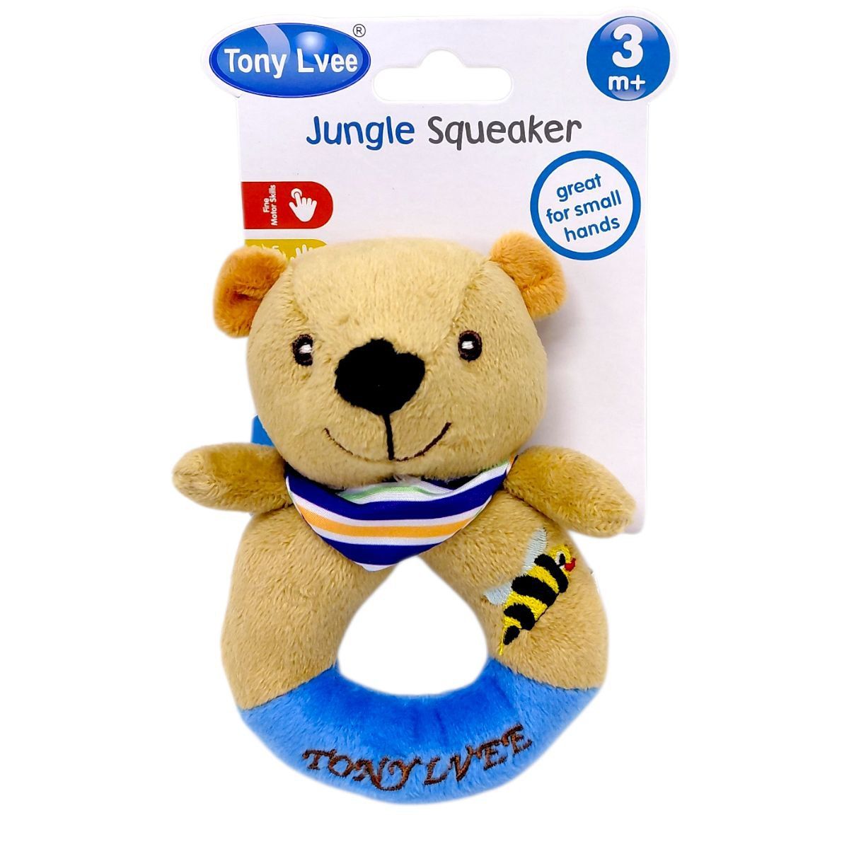 М`яка іграшка-брязкальце "TONY LVEE" (ВЕДМЕДИК)  фото 1