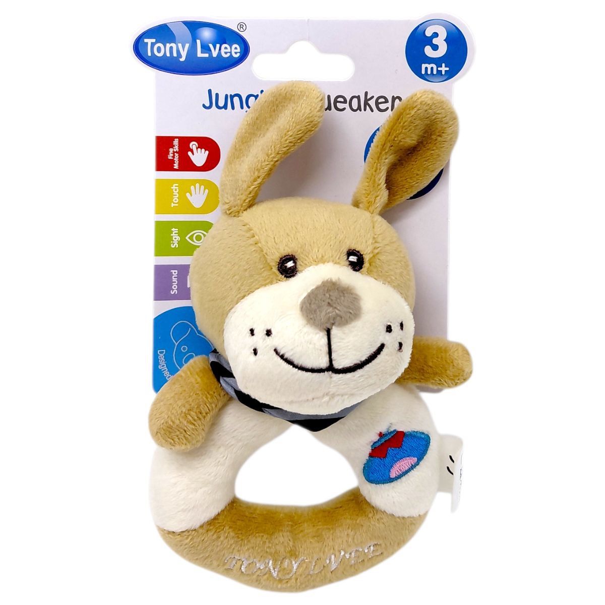 М`яка іграшка-брязкальце "TONY LVEE" (ПЕСИК)  фото 1