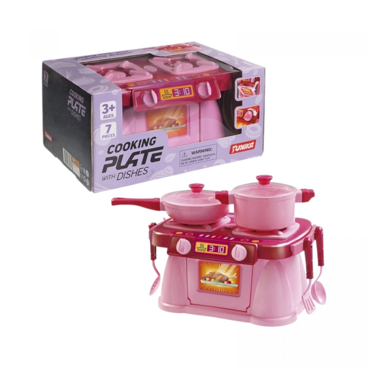Набір "Cooking Plate with Dishes" рожева  фото 1