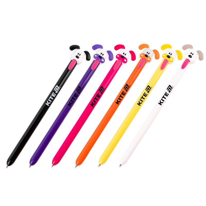 Ручка кулькова автоматична Little puppy, синя  фото 1