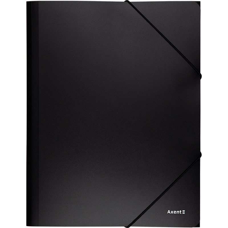 Папка на гумках, А4, чорна  фото 1