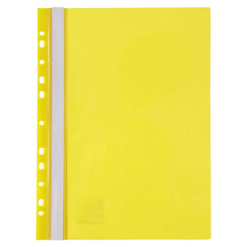 Швидкозшивач з перфорацією А4, жовтий  фото 1