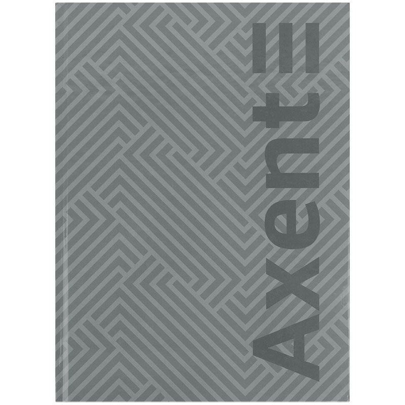 Книга записна А4-, 203*273 мм,96арк. , кліт. , Pattern, сіра  фото 1