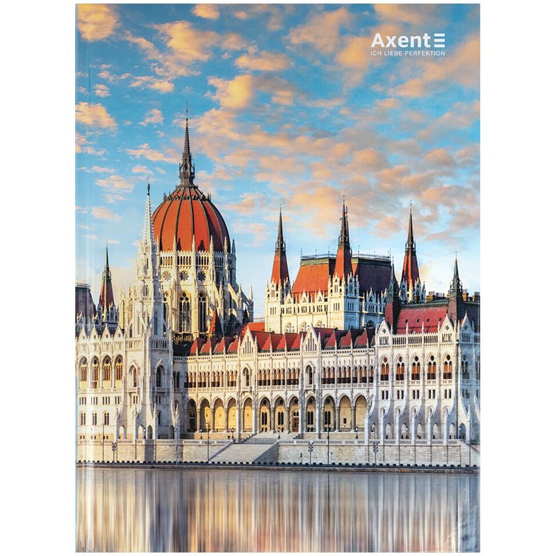 Книга записна А4-, 203*273 мм,96арк. , кліт. , City,  Budapest  фото 1