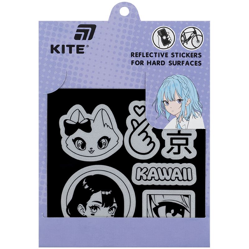 Набір стікерів світловідбиваючих для твердих поверхонь, Kite  фото 1