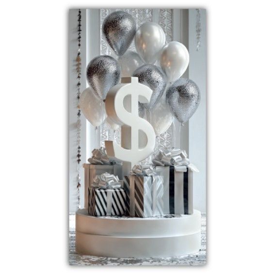 Конверт вітальний (для грошей) 16. 5х9х0,5 см  фото 1