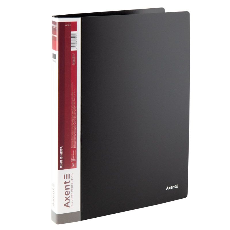 Папка на 2-х кільцях, 25 мм, чорна  фото 1