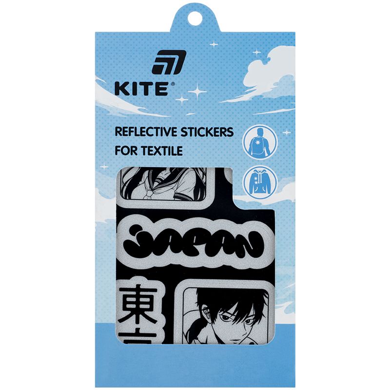 Набір стікерів світловідбиваючих для текстилю, Kite  фото 1