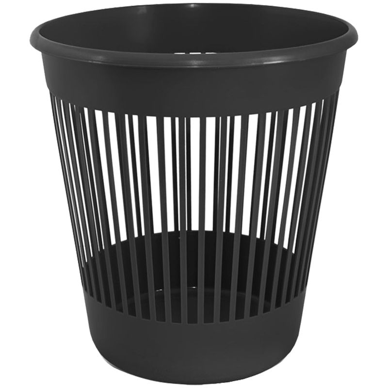 Корзина для паперу, 10л, чорна  фото 1