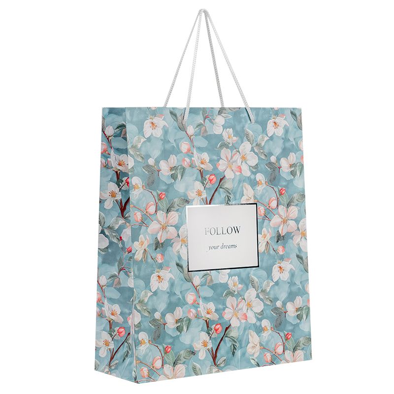 Пакет паперовий подарунковий, 26х32см, Gentle Blossom  фото 1