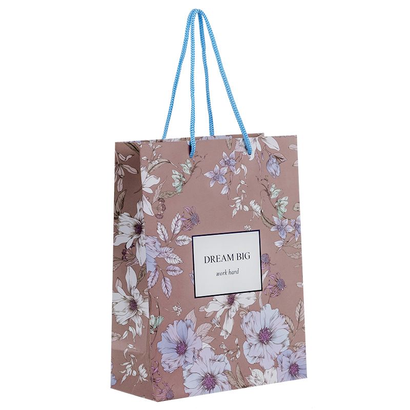 Пакет паперовий подарунковий, 18х24см, Blue Elegance  фото 1