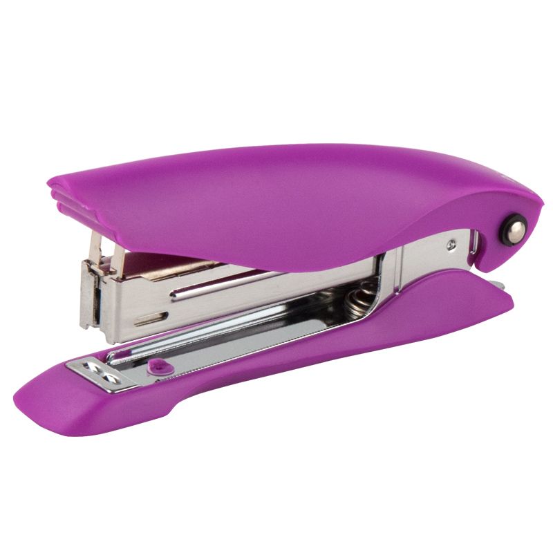 Степлер Ultra пласт. , №10, 12 арк. , фіолетовий  фото 1