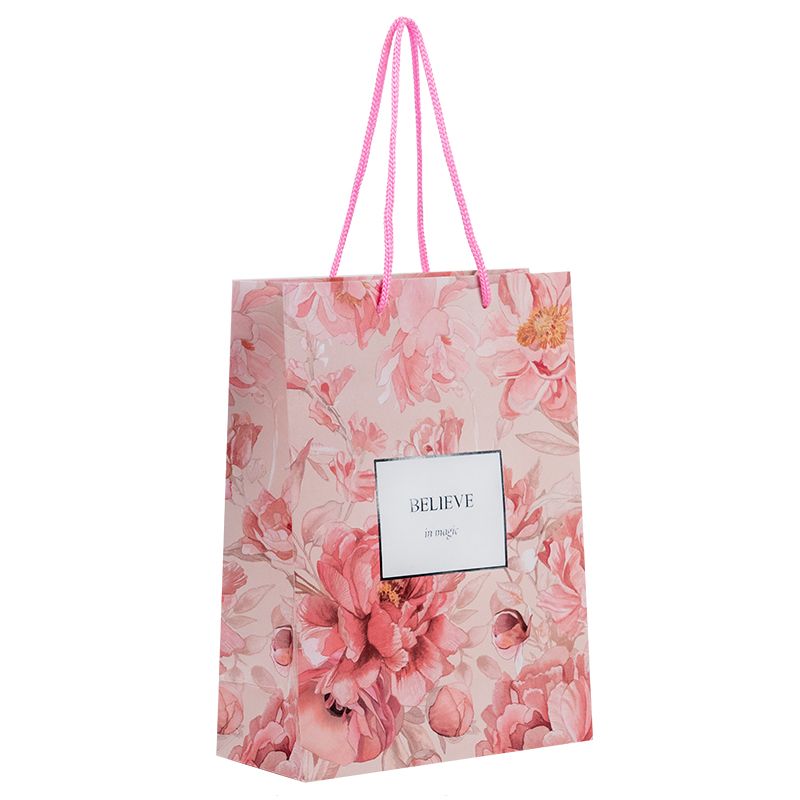 Пакет паперовий подарунковий, 18х24см, Peony Dreams  фото 1