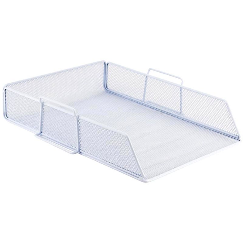 Лоток горизонтальний 80x280x340мм металевий, білий  фото 1