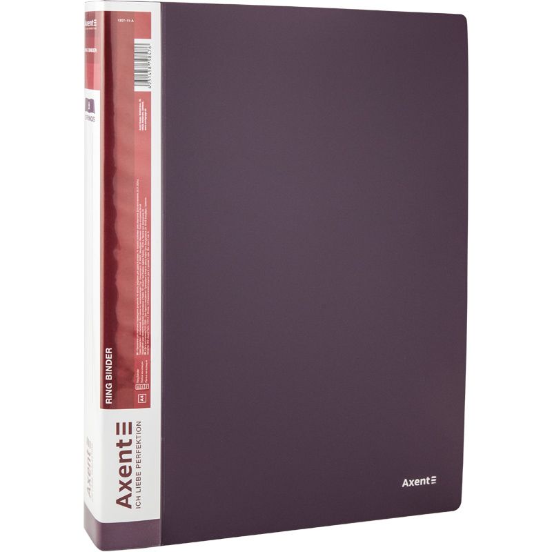 Папка на 2-х кільцях, 25 мм, сливова  фото 1
