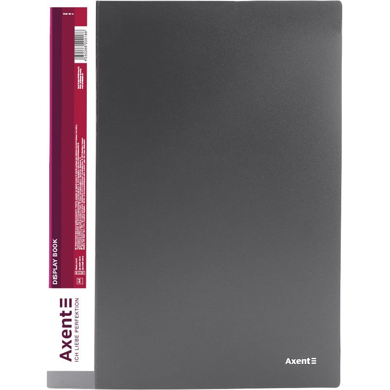 Дисплей-книга 20 файлів, сіра  фото 1