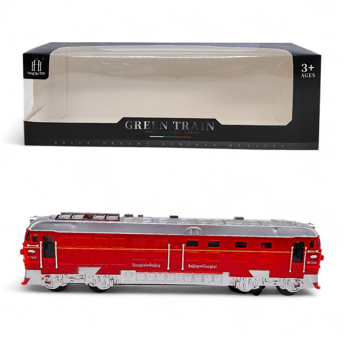 Потяг (світло, звук батар. )  фото 1