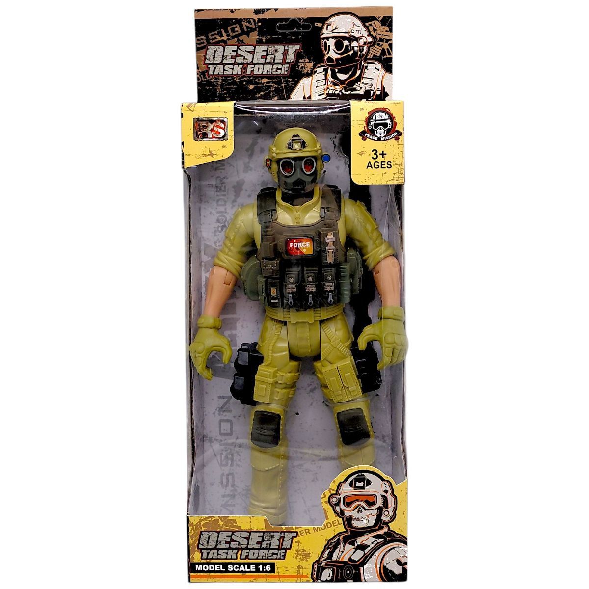 Игровая фигурка "Солдат.  DESERT TASK FORCE", 31 см, ХАКИ (ВИД 1)  фото 1