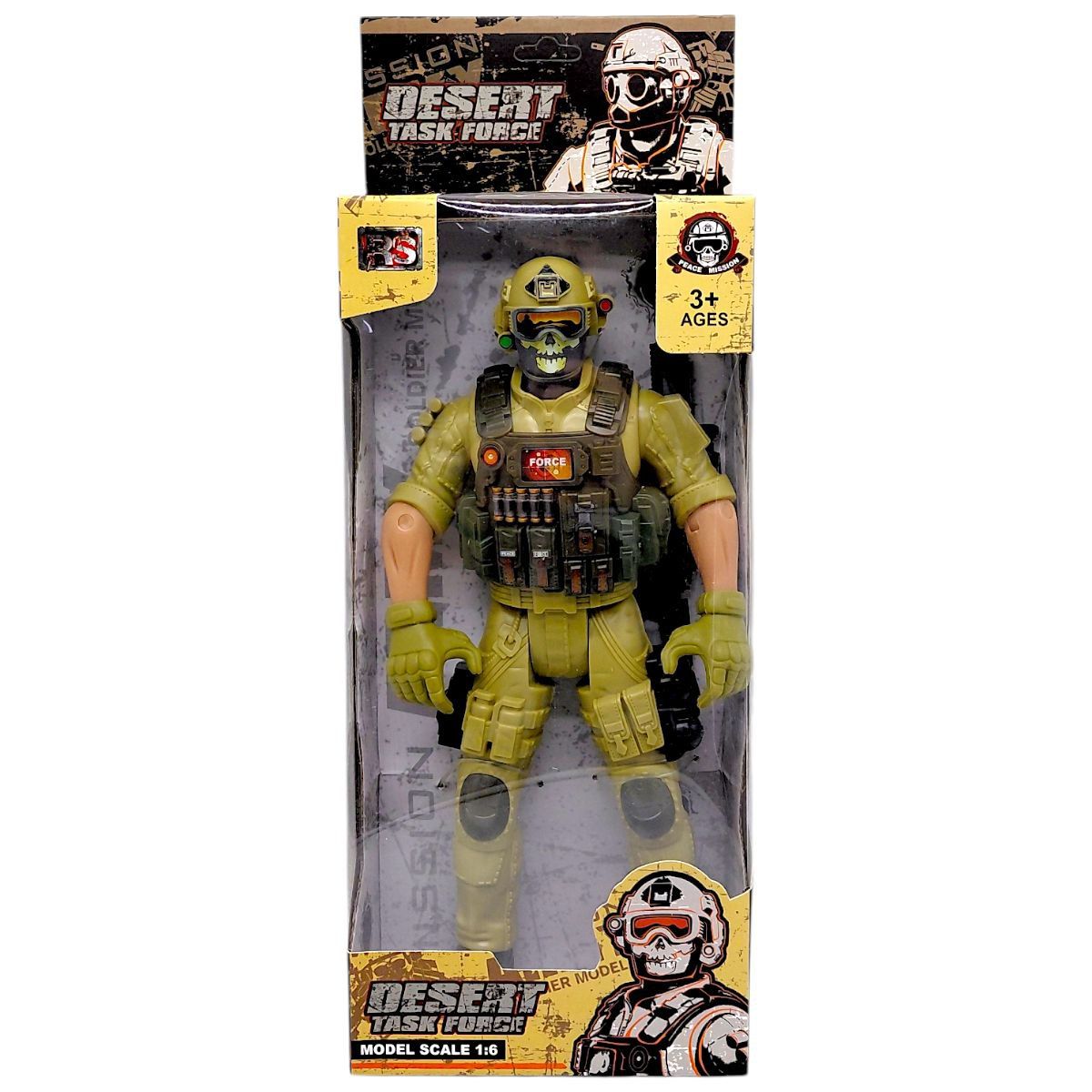 Игровая фигурка "Солдат.  DESERT TASK FORCE", 31 см, ХАКИ (ВИД 2)  фото 1