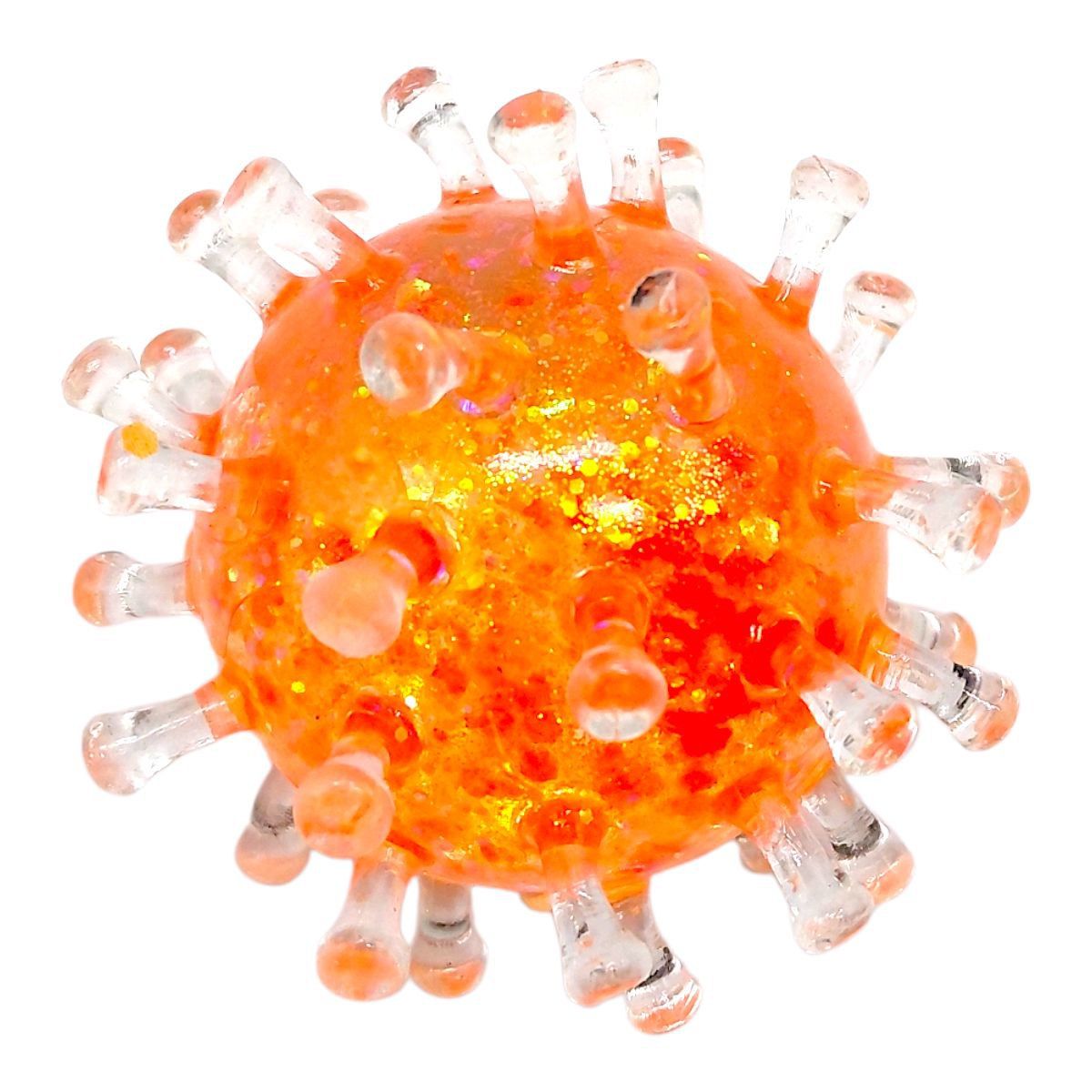 ІГРАШКА-АНТИСТРЕС ВІРУС  (ПОМАРАНЧЕВА)  фото 1