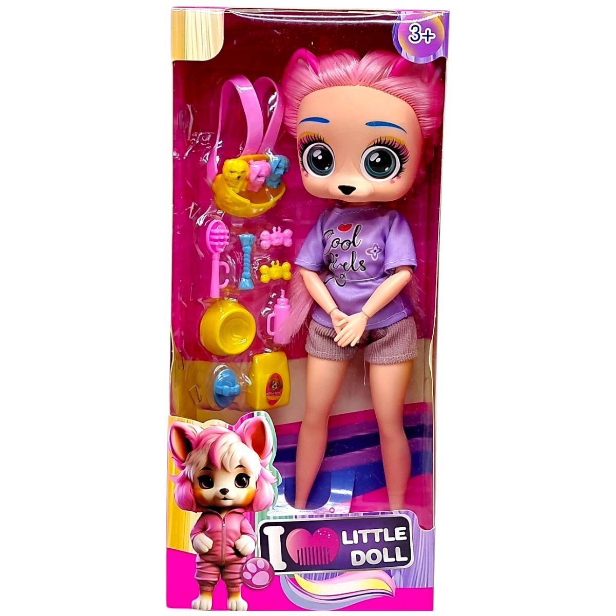 ЛЯЛЬКА LOVELY DOLL (РОЖЕВА) 28см.  фото 1