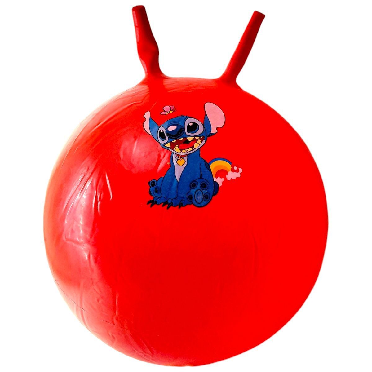 Мʼяч для фітнесу герой, діаметр 43 см (червоний)  фото 1