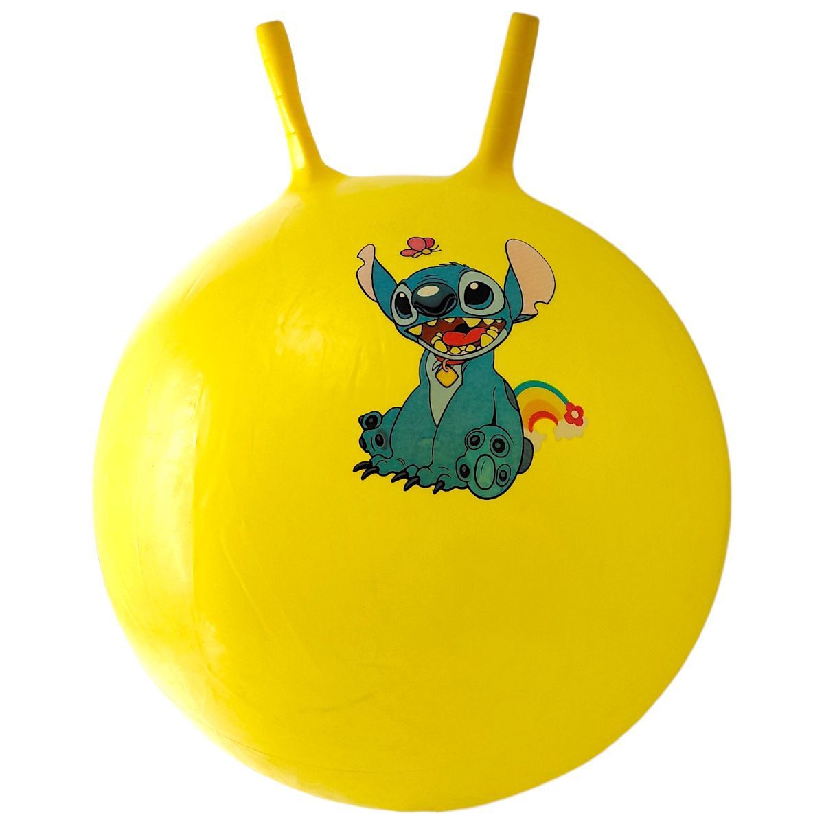 Мʼяч для фітнесу герой, діаметр 43 см (жовтий)  фото 1