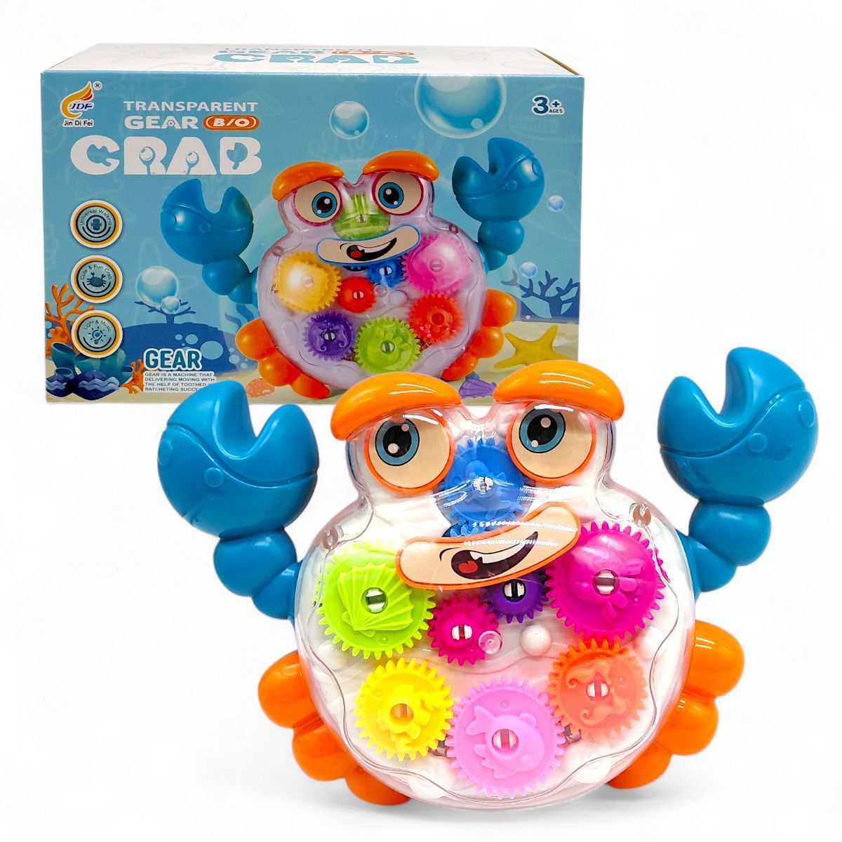 Краб танцующий, на батарейках, в коробке  фото 1