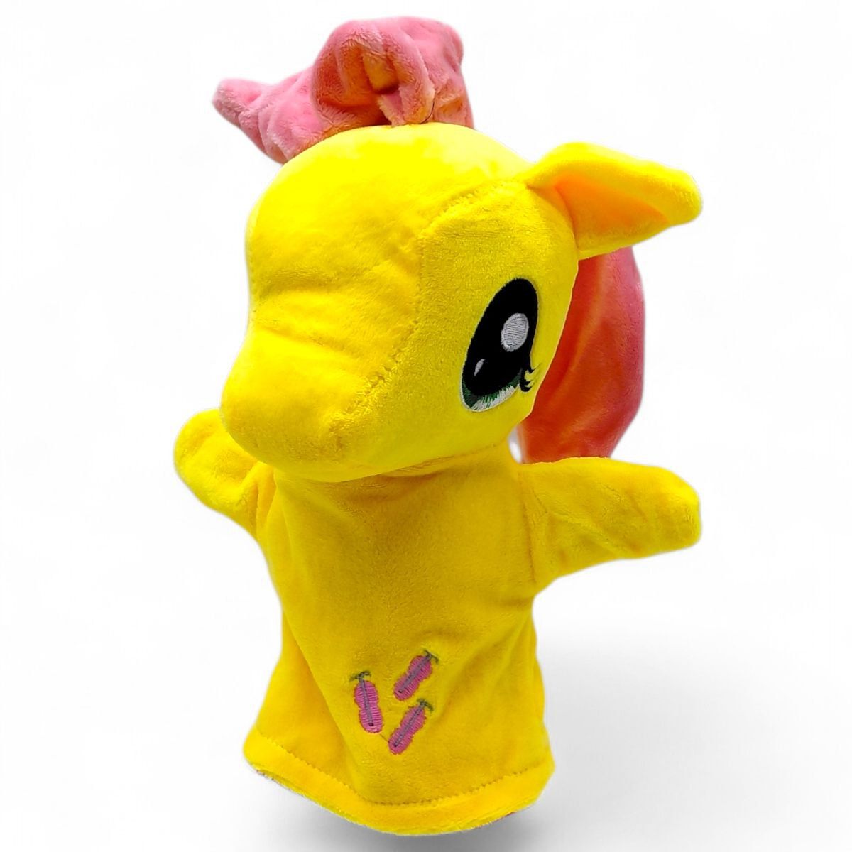 М'яка іграшка-рукавичка "Поні" (жовта)  фото 1