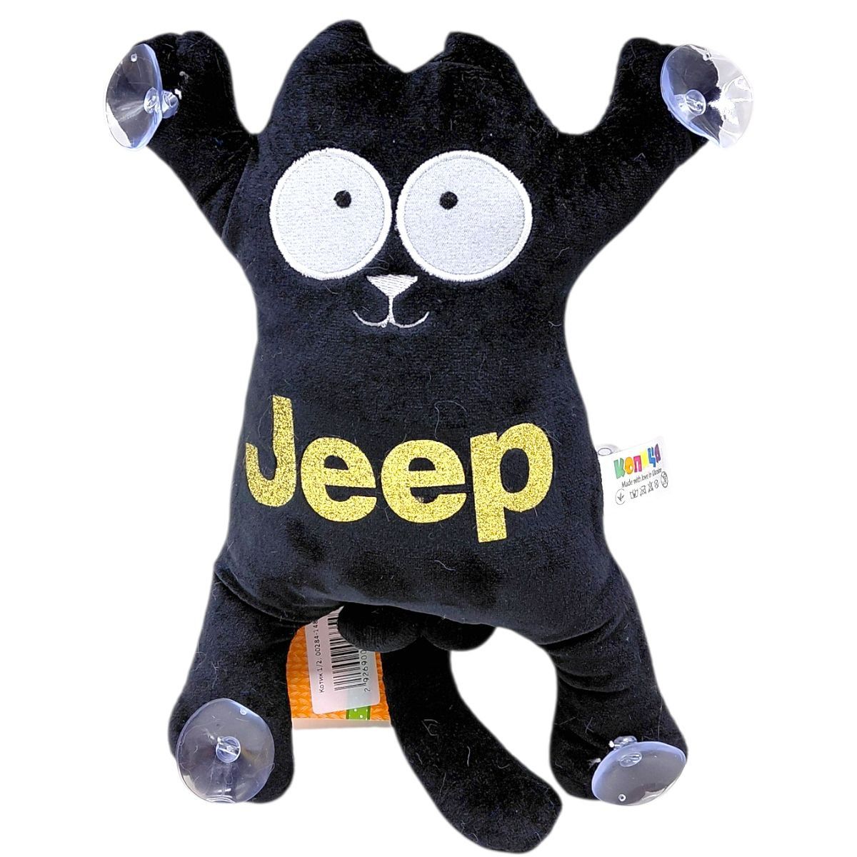 Мʼяка іграшка "Кіт Саймон: JEEP" на присосках  фото 1