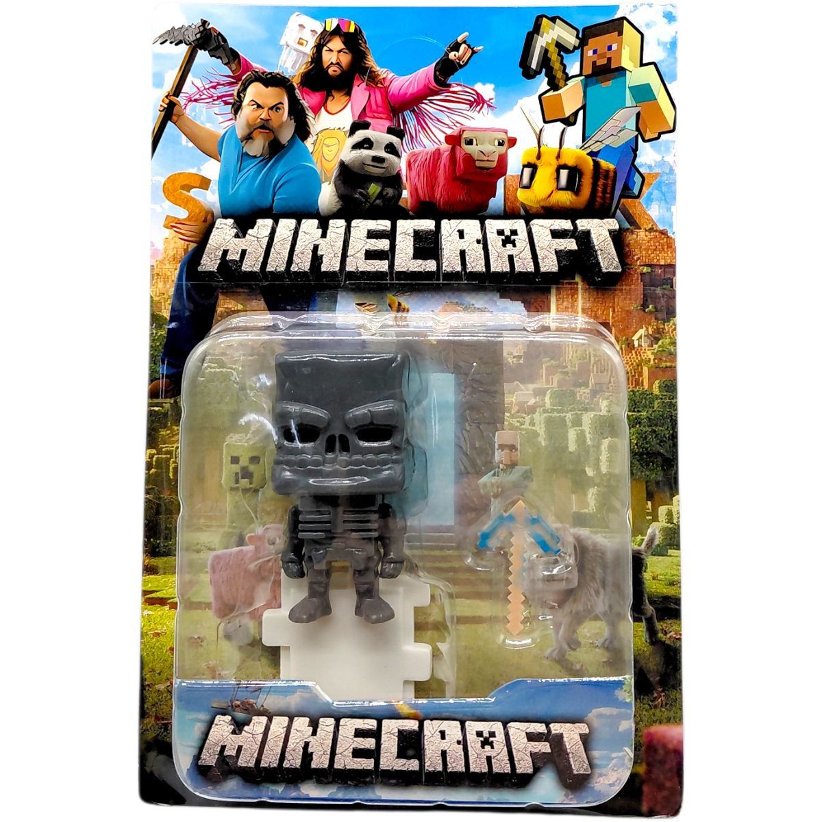 Іграшка-герой "Майнкрафт/Minecraft Movie" (чорний скелет)  фото 1