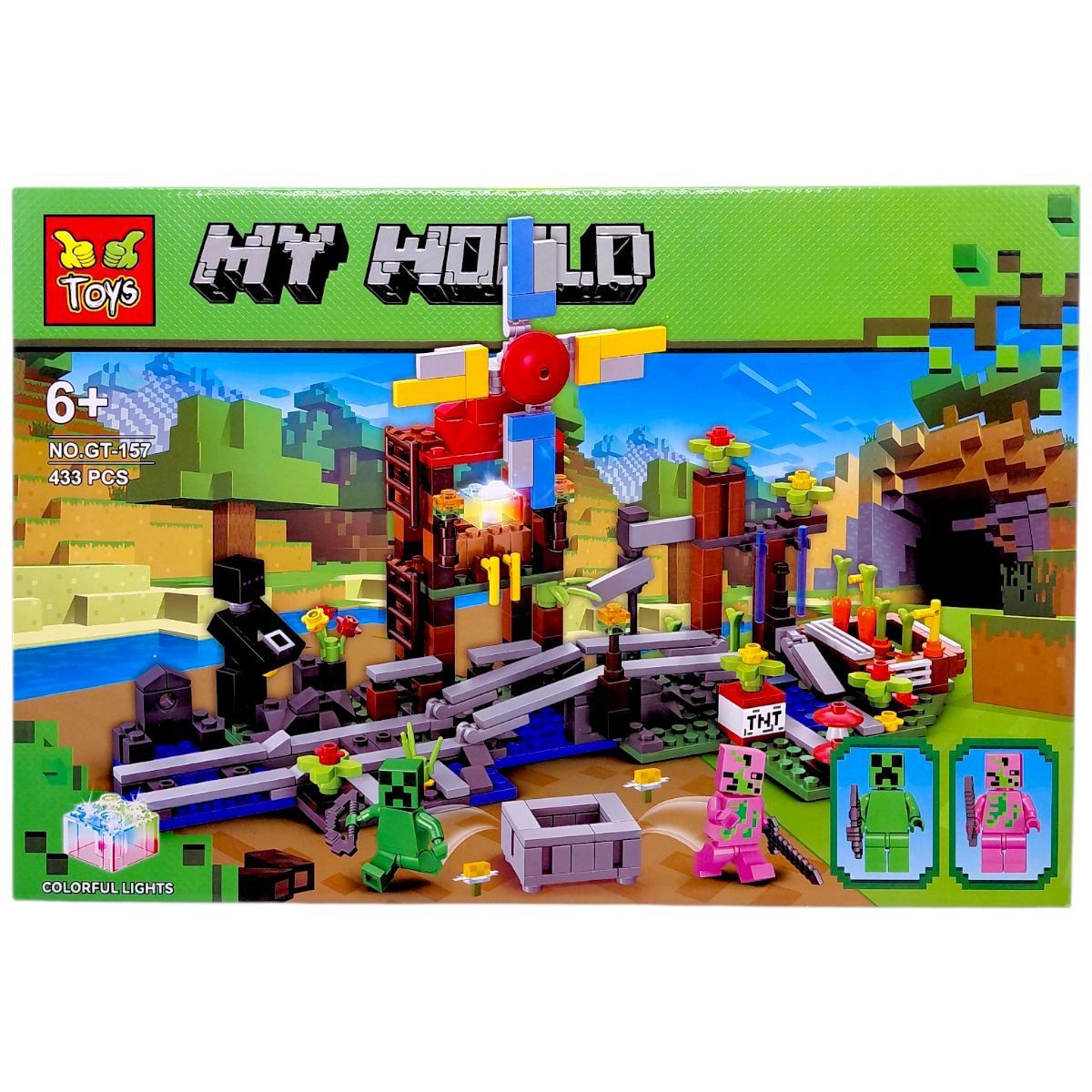 Конструктор "Minecraft/Майнкрафт" 433 дет, в коробці 48х32х6 см  фото 1