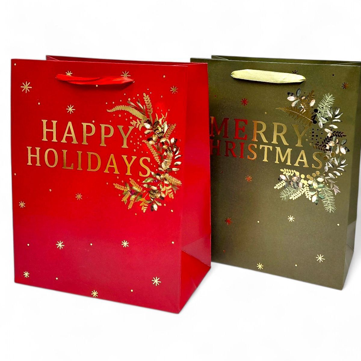 Пакет паперовий LARGE XMAS Merry1 26x12,7x32,4, 210gsm , асорті  фото 1