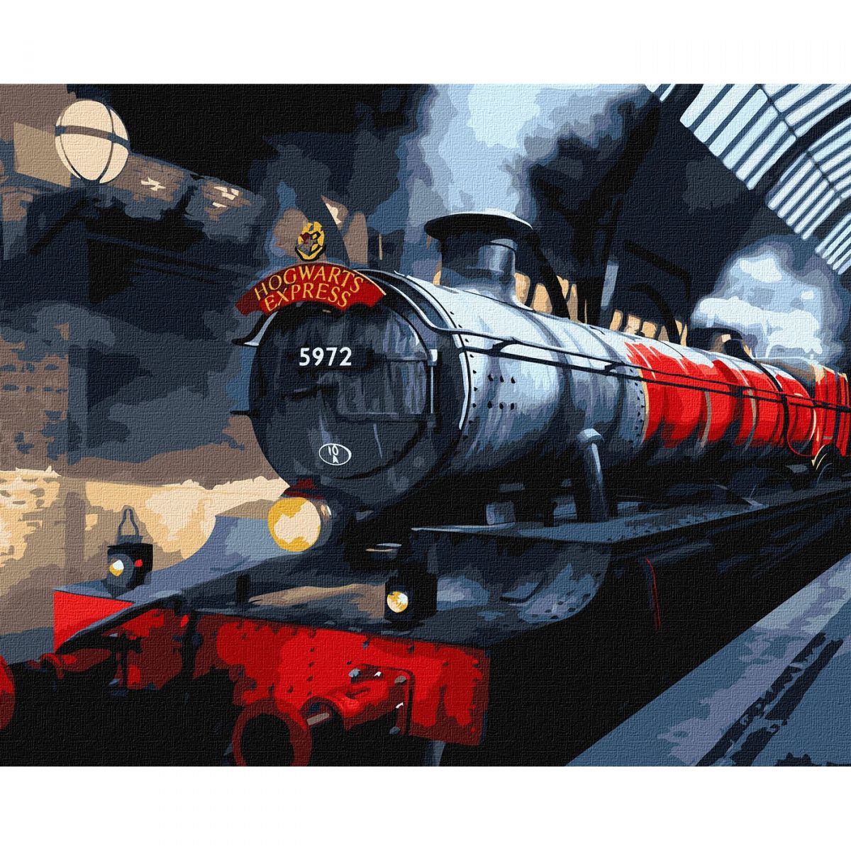 Картина за номерами з фарбами металік "Harry Potter: Гоґвортський експрес" 40х50 см  фото 1