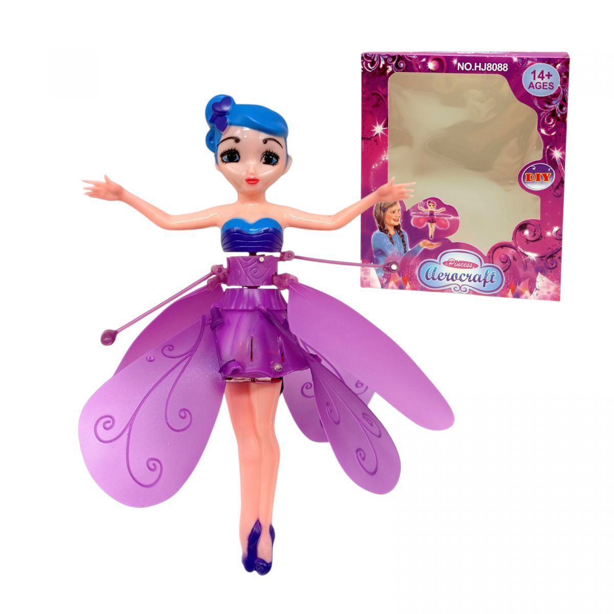 Уцінка.  Запускачка  Літаюча фея (ФІОЛЕТОВА) Немає направляючого кріплення крила  фото 1