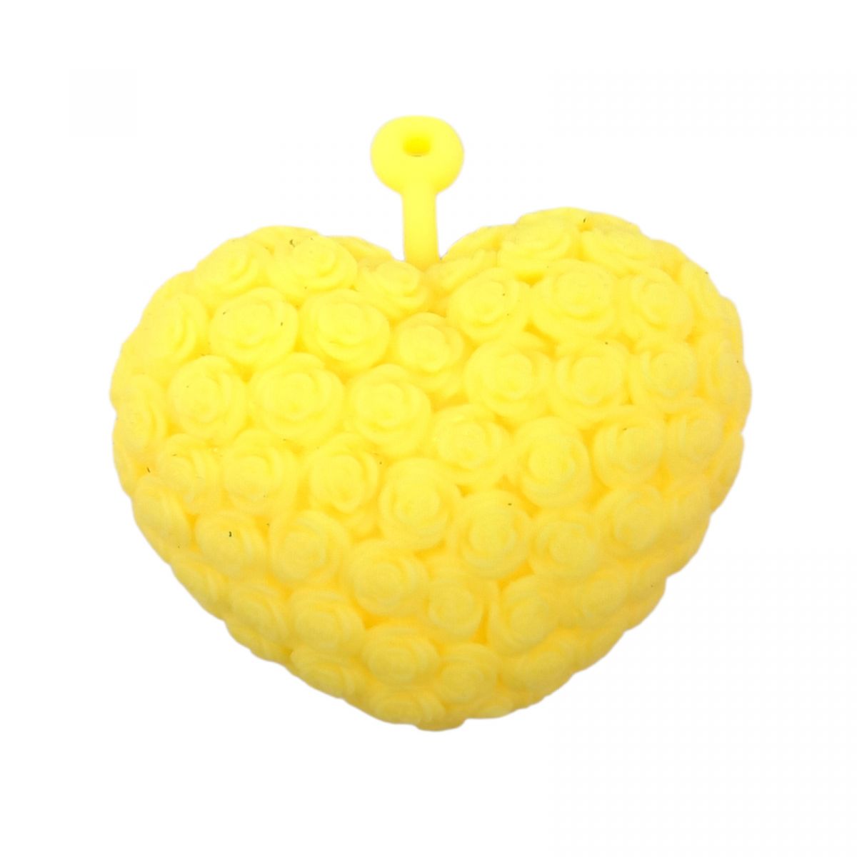 СЕРДЦЕ, ЧТО СВЕТИТСЯ (желтое) 10 см.  фото 1