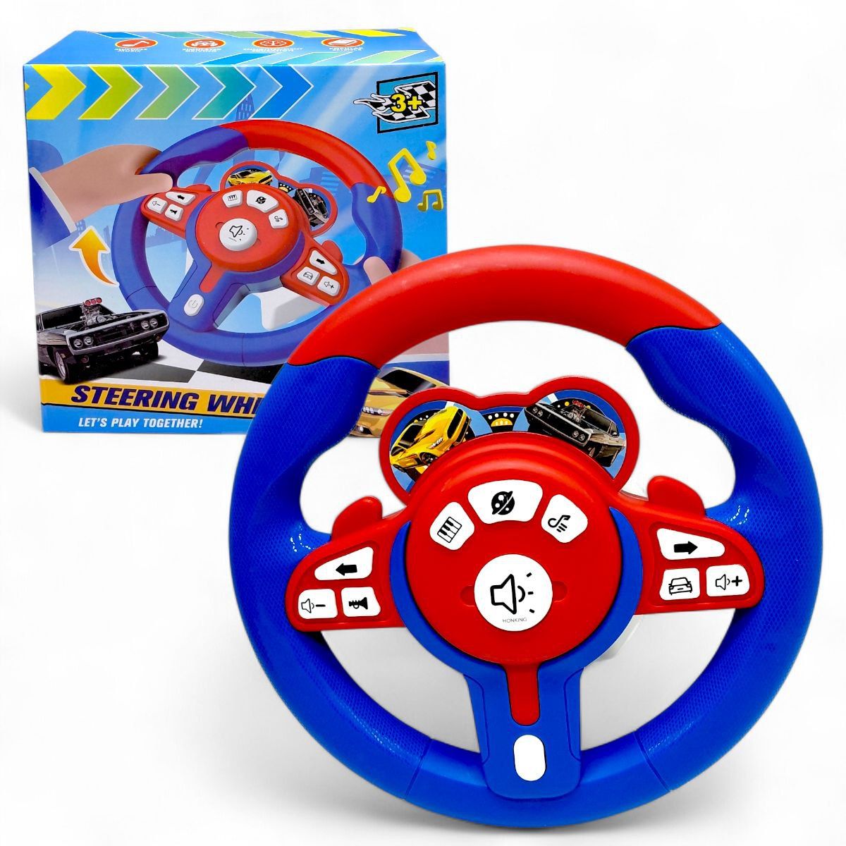 Кермо музичне на батарейках (в коробці 22x9x22 см)  фото 1