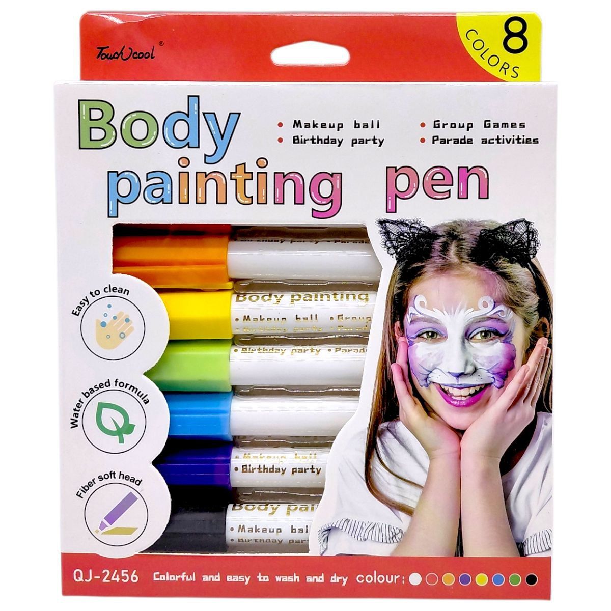 Аквагрим (8 кольорів) коробка (14,5х2х18 см)  фото 1