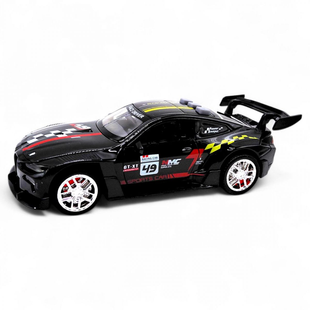 МАШИНКА ИНЕРЦИОННАЯ "BMW M4 COMPETITION RACING" (ЧЕРНАЯ)  фото 1