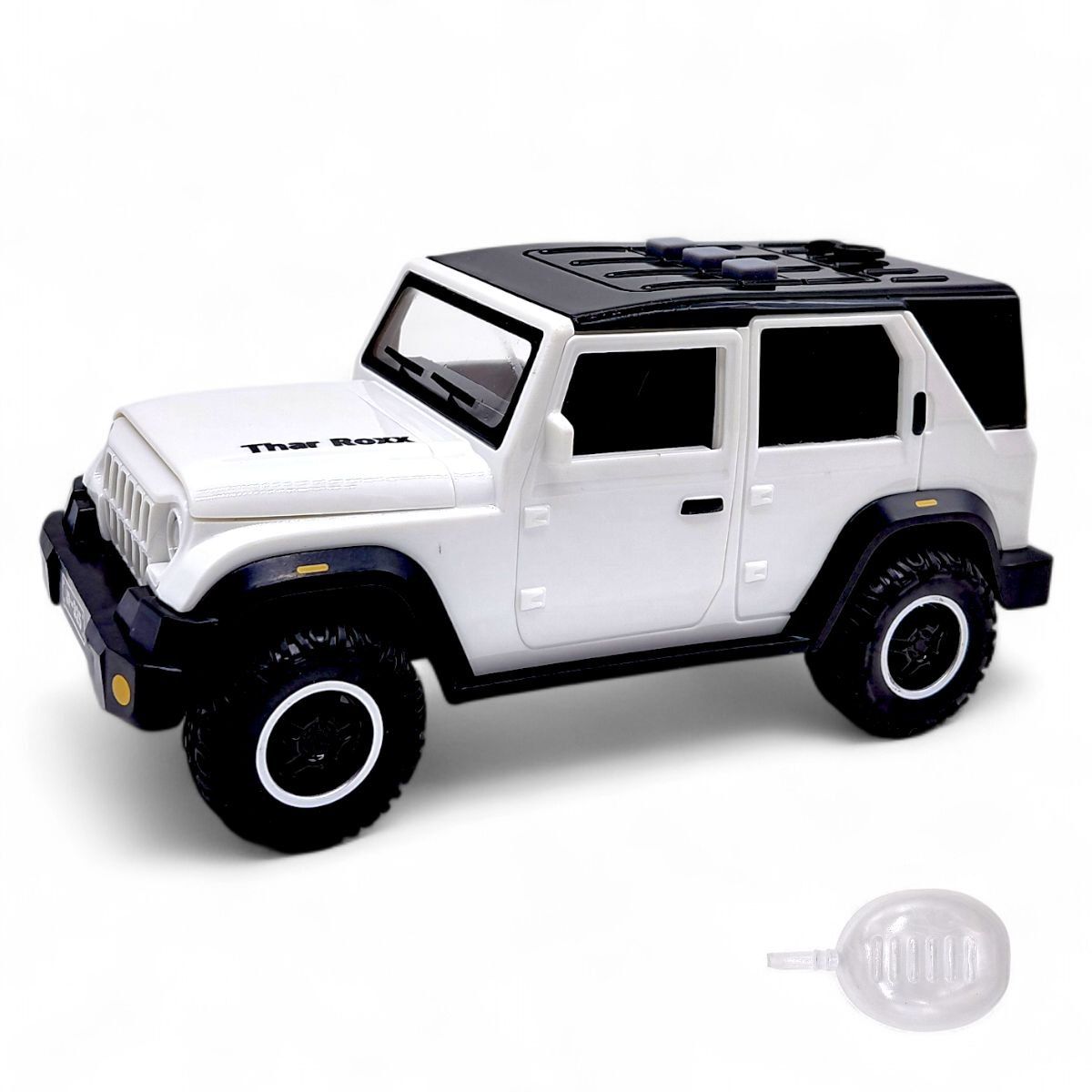 МАШИНА ИНЕРЦИОННАЯ, С ПАРОМ "JEEP WRANGLER SAHARA" (БЕЛЫЙ)  фото 1