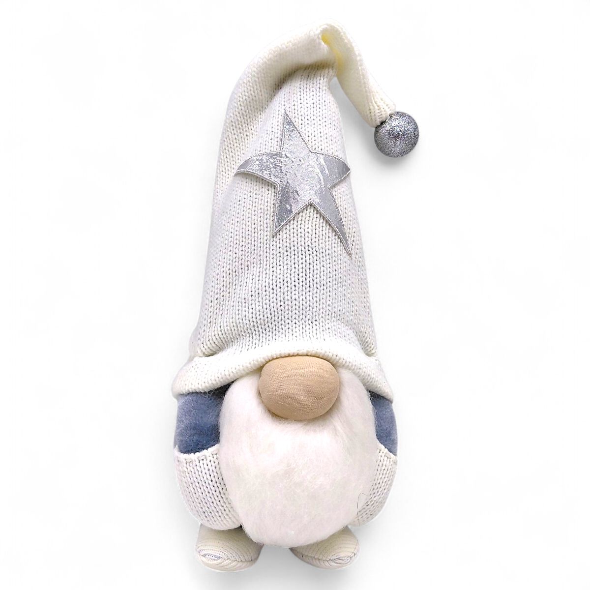 Мʼяка іграшка "Скандинавський гном" (Hand Made) висота 28 см, хлопчик (білий) 28см  фото 1