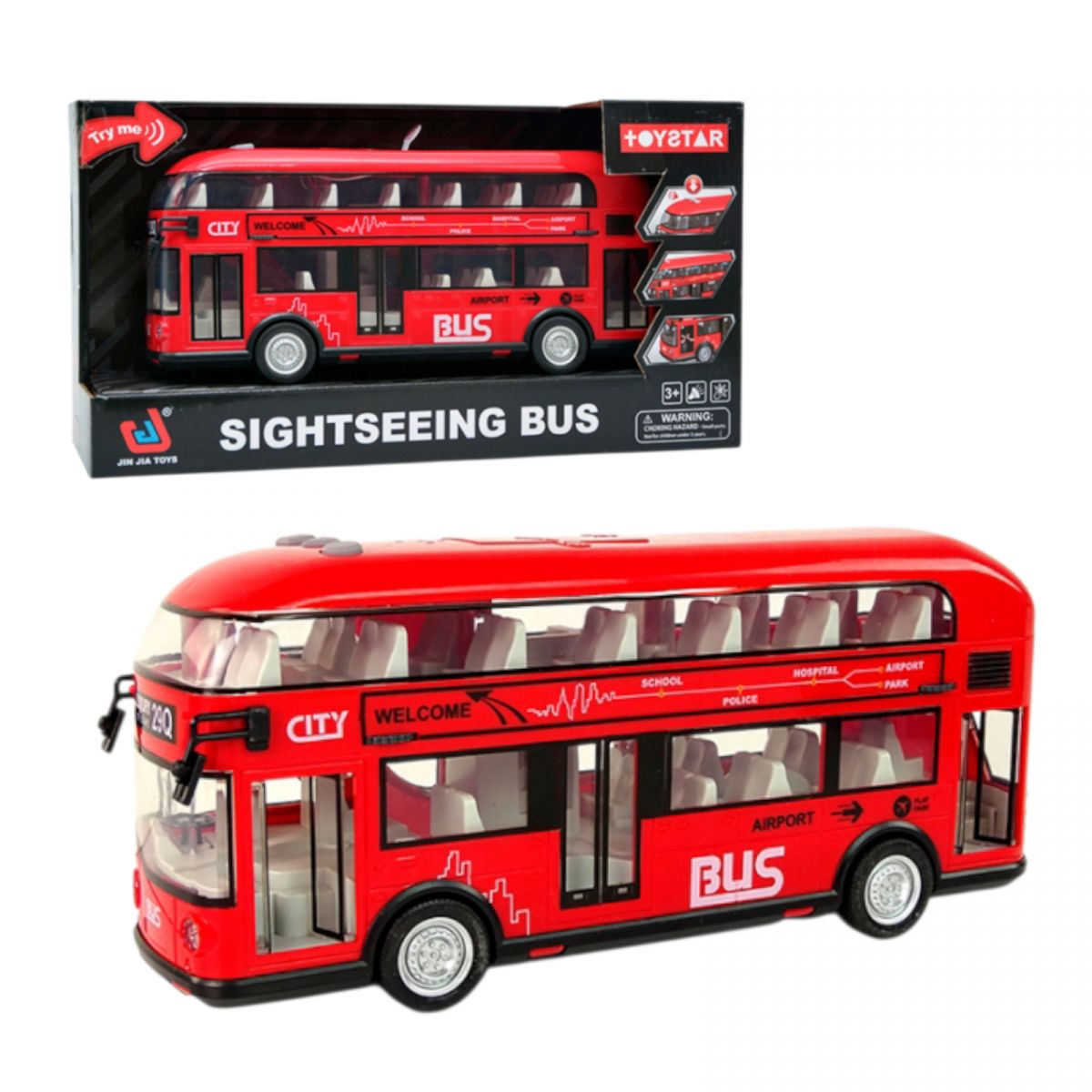 Автобус звук, світло в коробці  фото 1