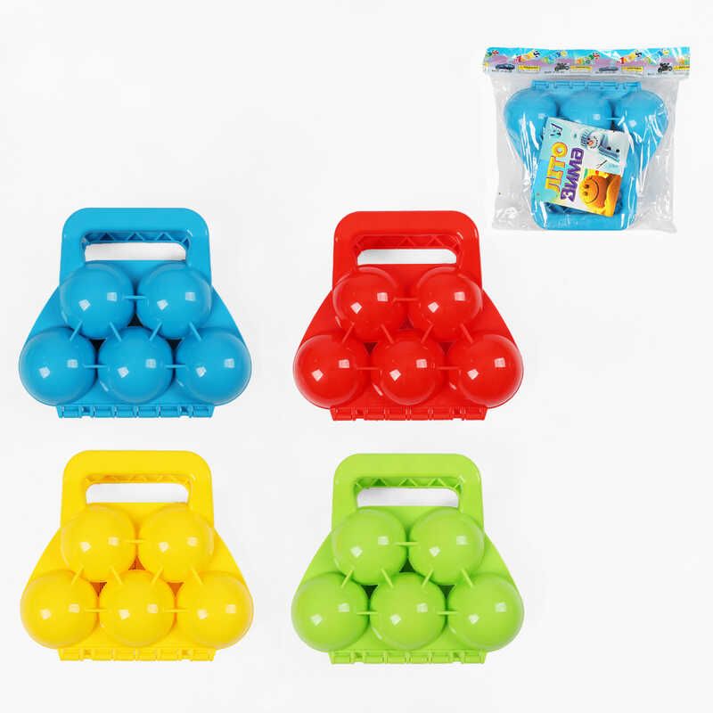 Сніжколіп на 5 сніжків, в пакеті (ВИДАЄТЬСЯ ТІЛЬКИ МІКС ВИДІВ)  фото 1